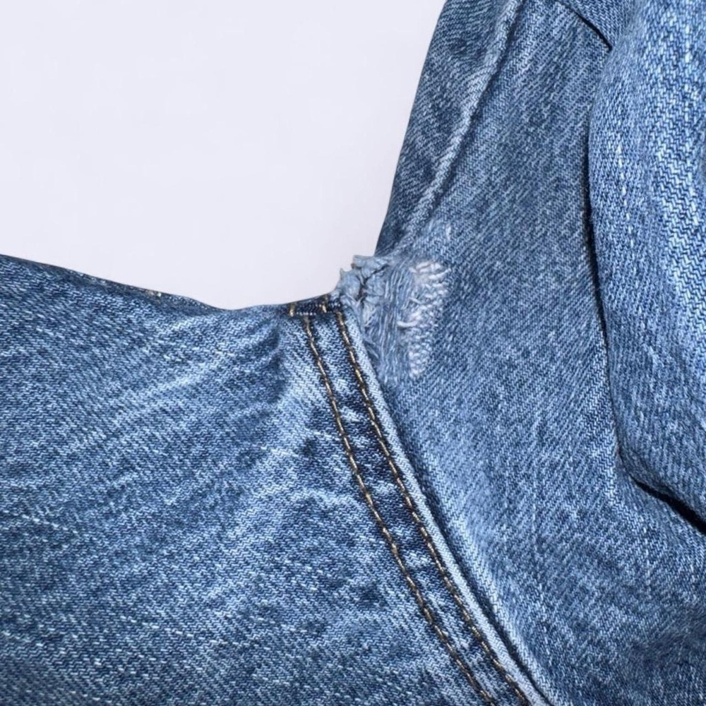 Fashion Nova Contrast Denim Jacket - Picture 5 of 6